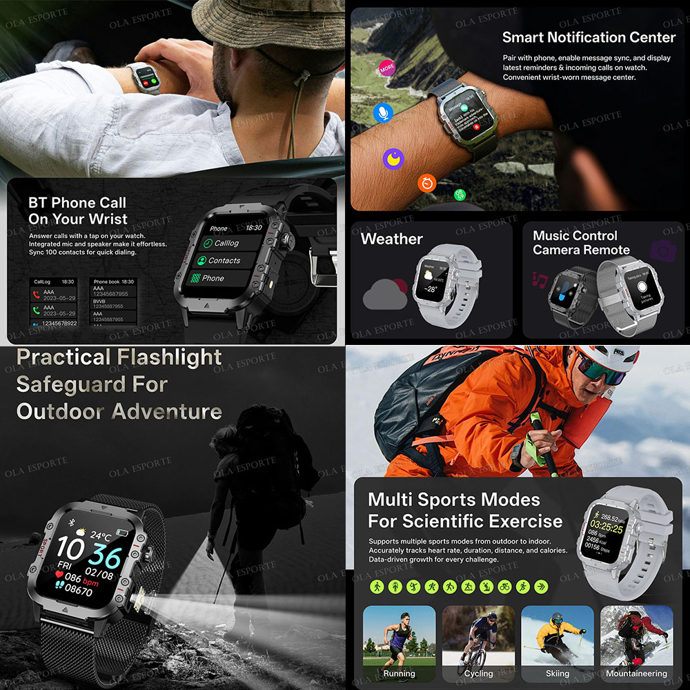 Военные умные часы для активно – обзор и цена Smartwatch Custom